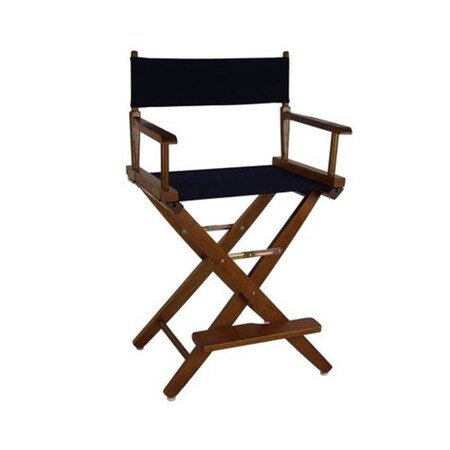 American Trail American Trails 206-24-032-10 24 in. Extra-Wide Premium Directors Chair; Oak Frame with Navy Color Cover 206-24/032-10